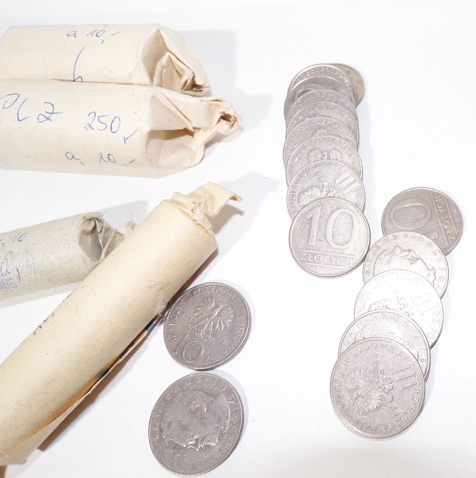 Konvolut Zloty Münzen Münzrollen DDR Staatsbank 1985