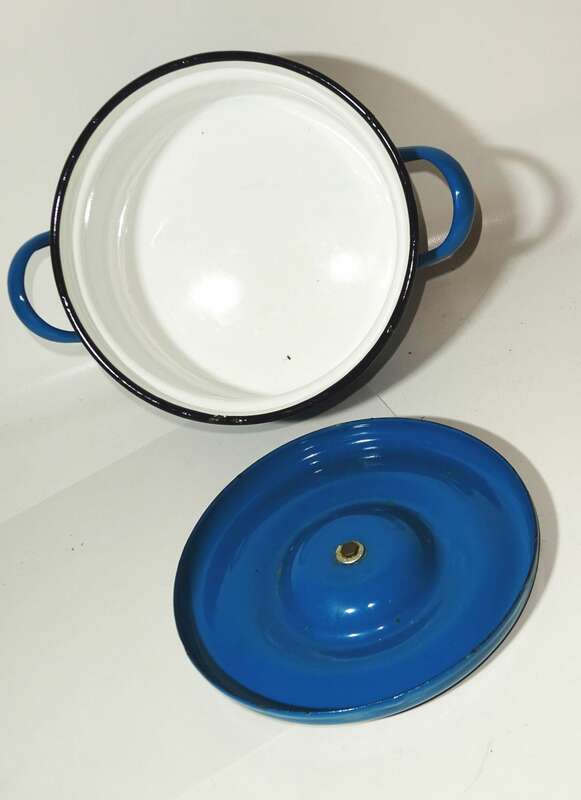 Emaille Töpfe Topf Set 3 Stück Petrol Kochtopf Deko Topfset