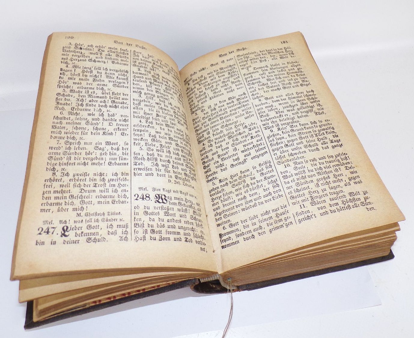 Gesangbuch Zittau 1829 Christentum Buch Ledereinband