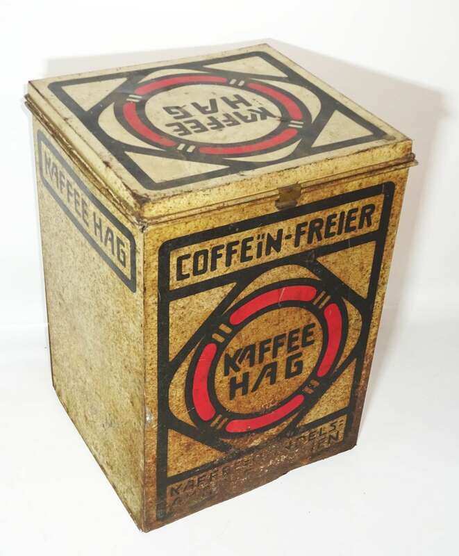 Kaffee Hag Blechdose Gross Dose Kolonial Laden Deko Reklame