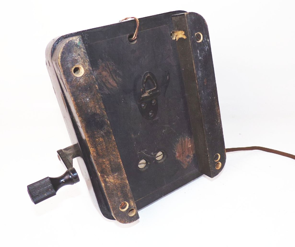 Altes Kurbeltelefon Schwarz Wandtelefon Deko Telefon
