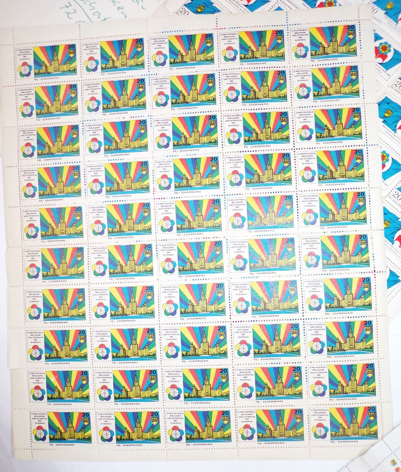 Konvolut FDJ Beitragsmarken Marken Spendenmarken Bögen