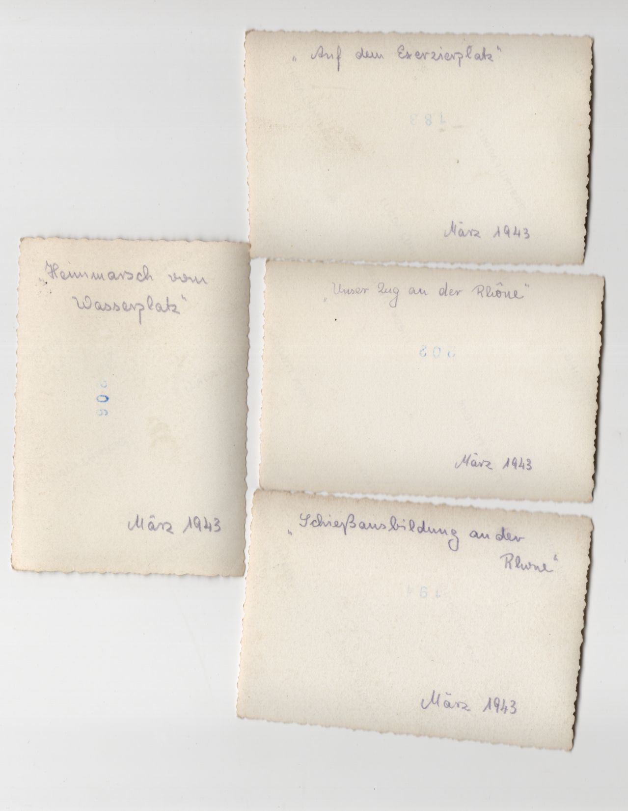 4 x Foto deutsche Soldaten an der Rhone Frankreich 2 Weltkrieg