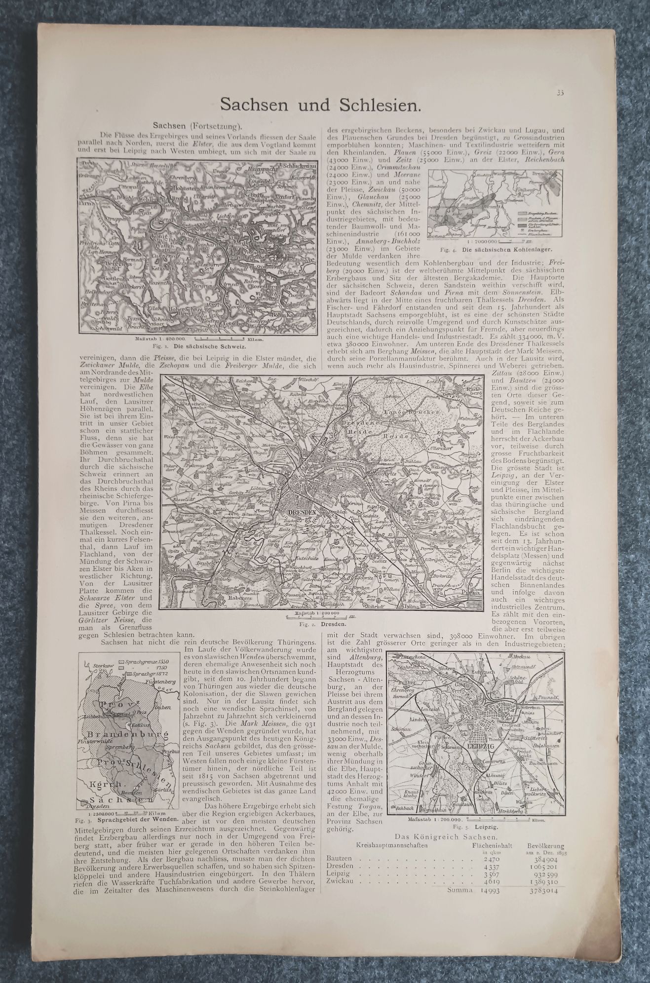 Alte Litho Landkarte Sachsen Posen und Schlesien Carl Wolf Alte Litho Landkarte Sachsen Posen und Schlesien Carl Wolf