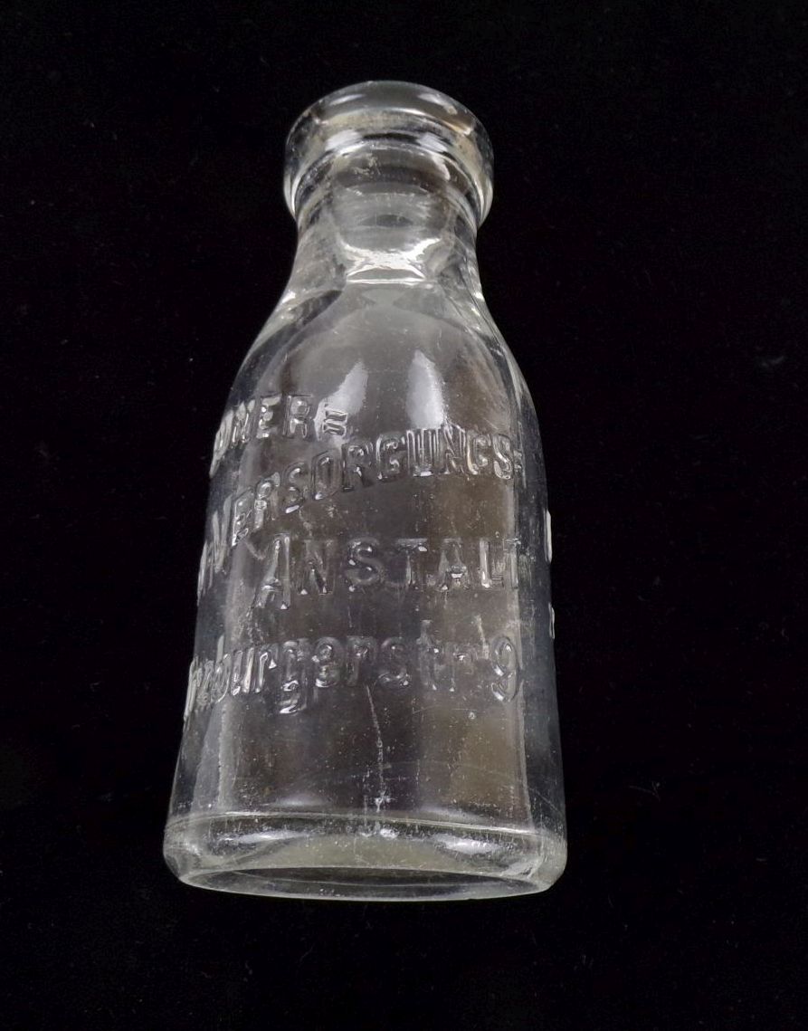 Alte Flasche Dresdner Mich Versorgungsanstalt Würzburgerstraße Antik Glas