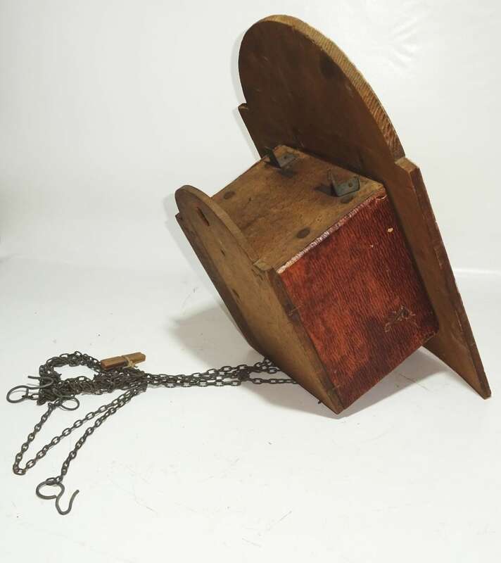 Schilderuhr um 1900 Wanduhr Deko zum herrichten