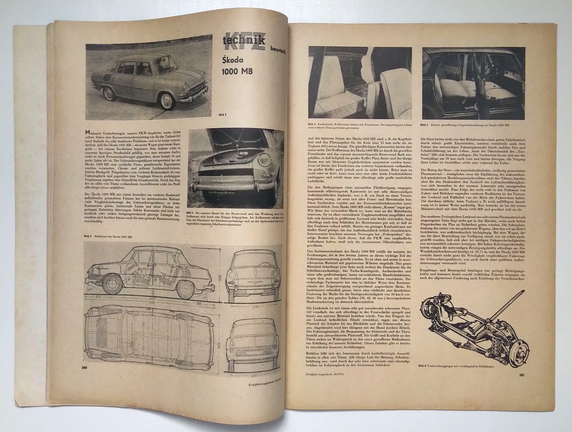 Kraftfahrzeugtechnik Zeitschrift DDR 1964 Nr 10 ROBUR Kastenwagen Kraftfahrzeugtechnik Zeitschrift DDR 1964 Nr 10 ROBUR Kastenwagen