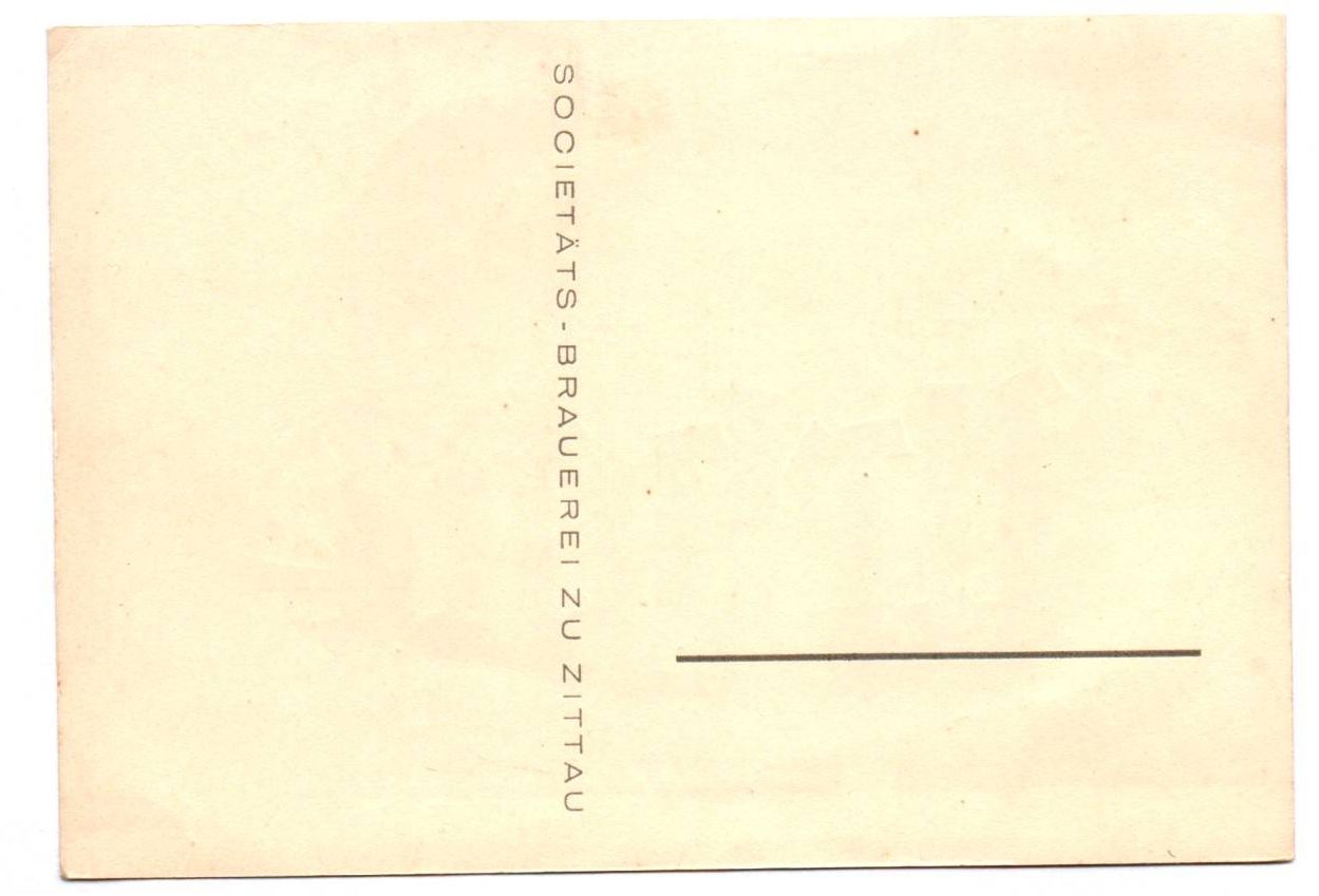 Reklame Ak Zittauer Urbock Starkbier Societäts Brauerei Zittau