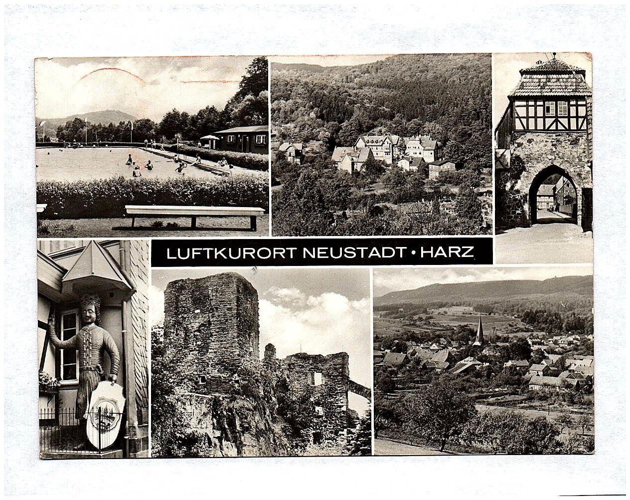 Ak Luftkurort Neustadt Harz DDR 1972 Ak Luftkurort Neustadt Harz DDR 1972