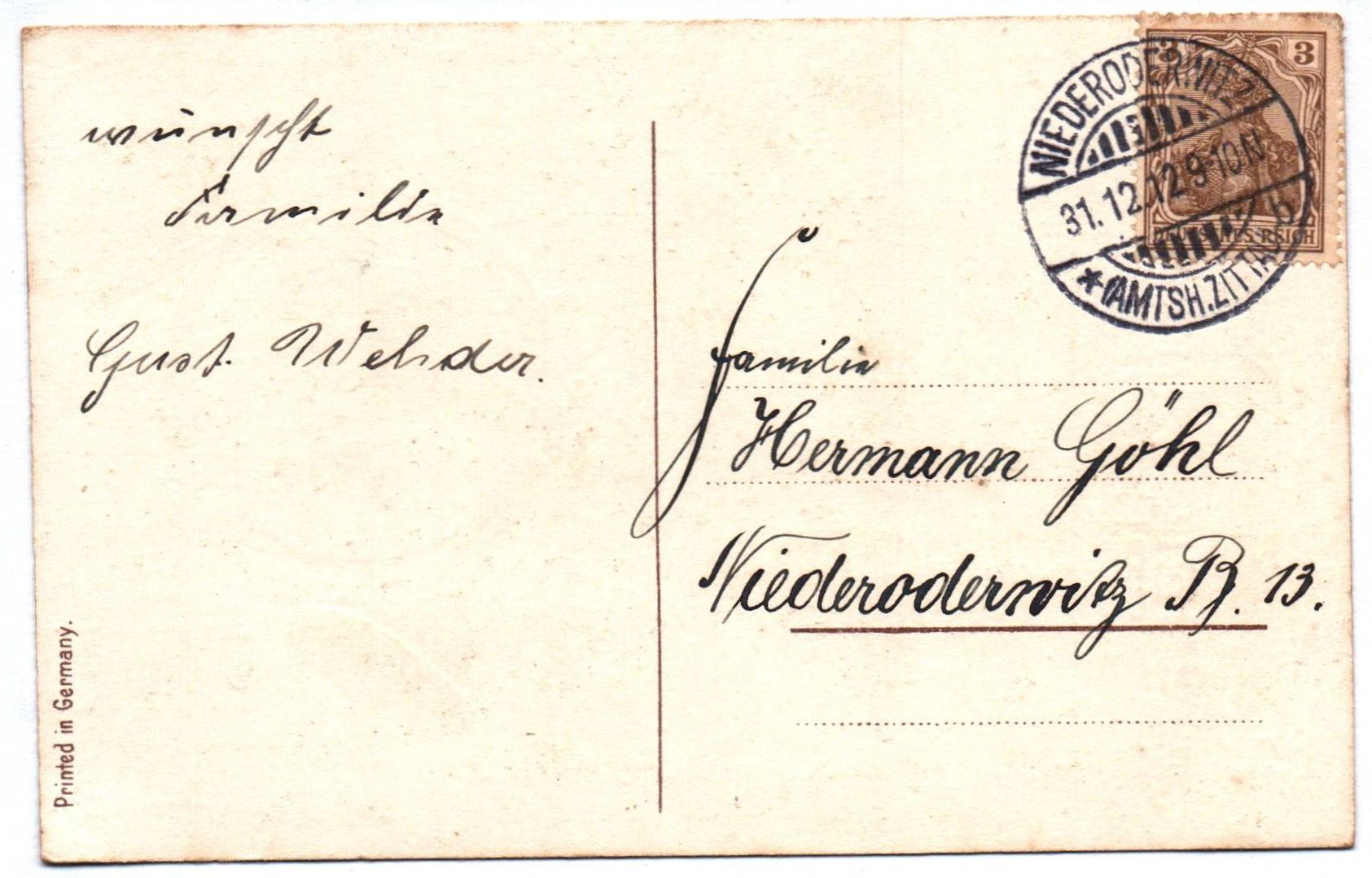 Künstler Ak Frohes Neues Jahr Kind auf Schlitten mit Trompete 1912 Künstler Ak Frohes Neues Jahr Kind auf Schlitten mit Trompete 1912