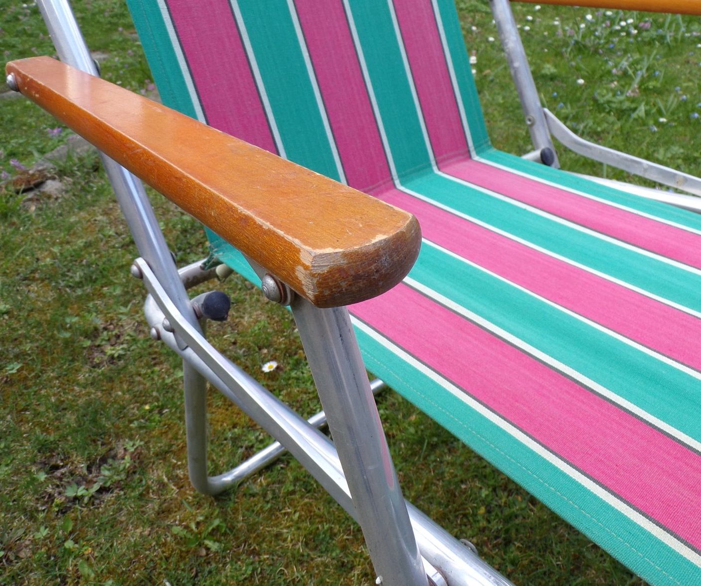 Alter Campingstuhl Klappstuhl DDR Retro Look