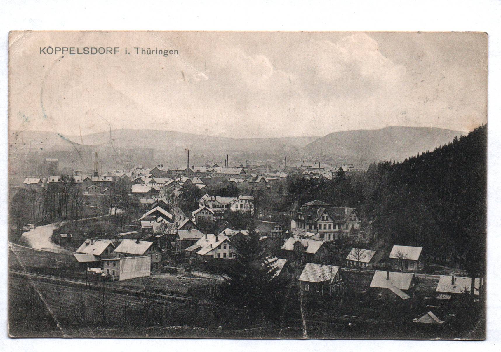 Ak Köppelsdorf in Thüringen 1910