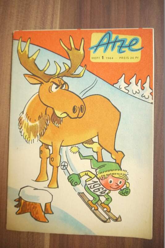 Atze 1964 Heft 1 DDR Comic Auf Nansens Spuren