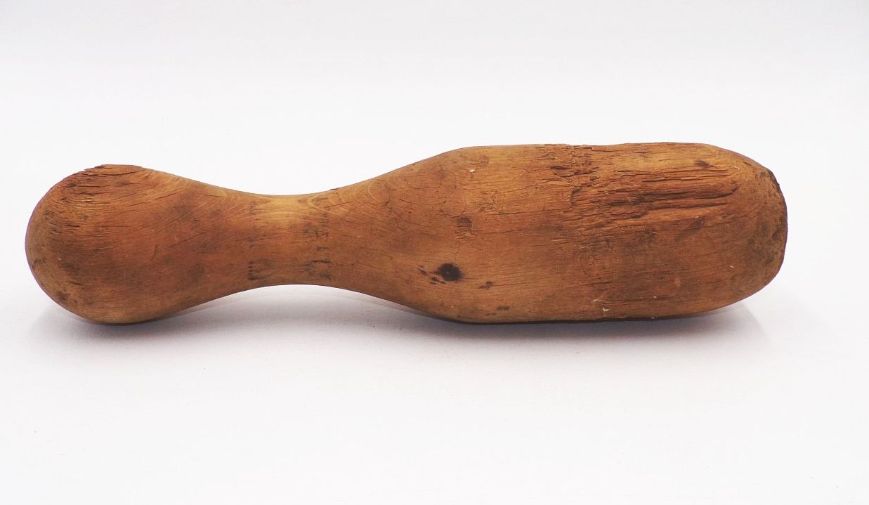 Alter Holzkegel Pin Kegeln Vintage Shabby Deko