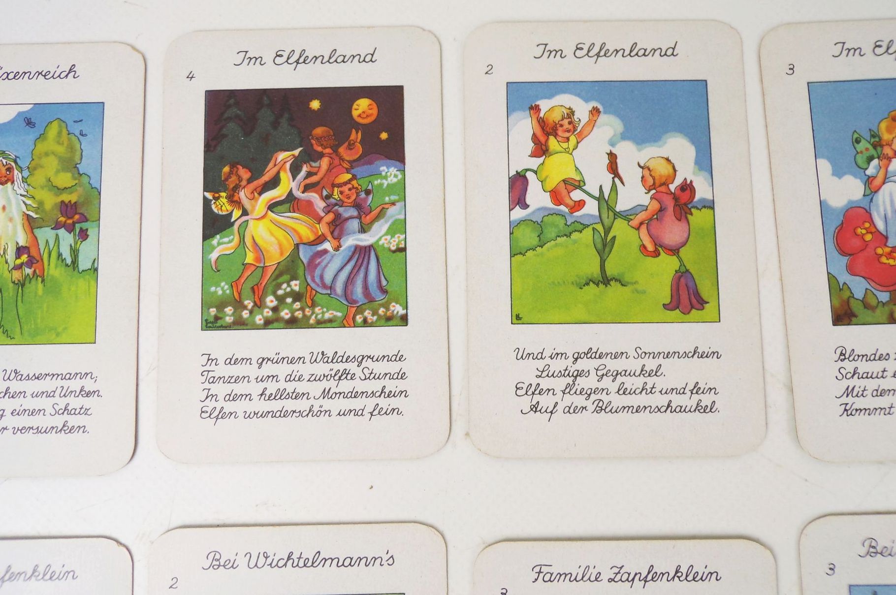 Waldgeisterlein Quartett aus der Märchenwelt Liesel Lauterborn 