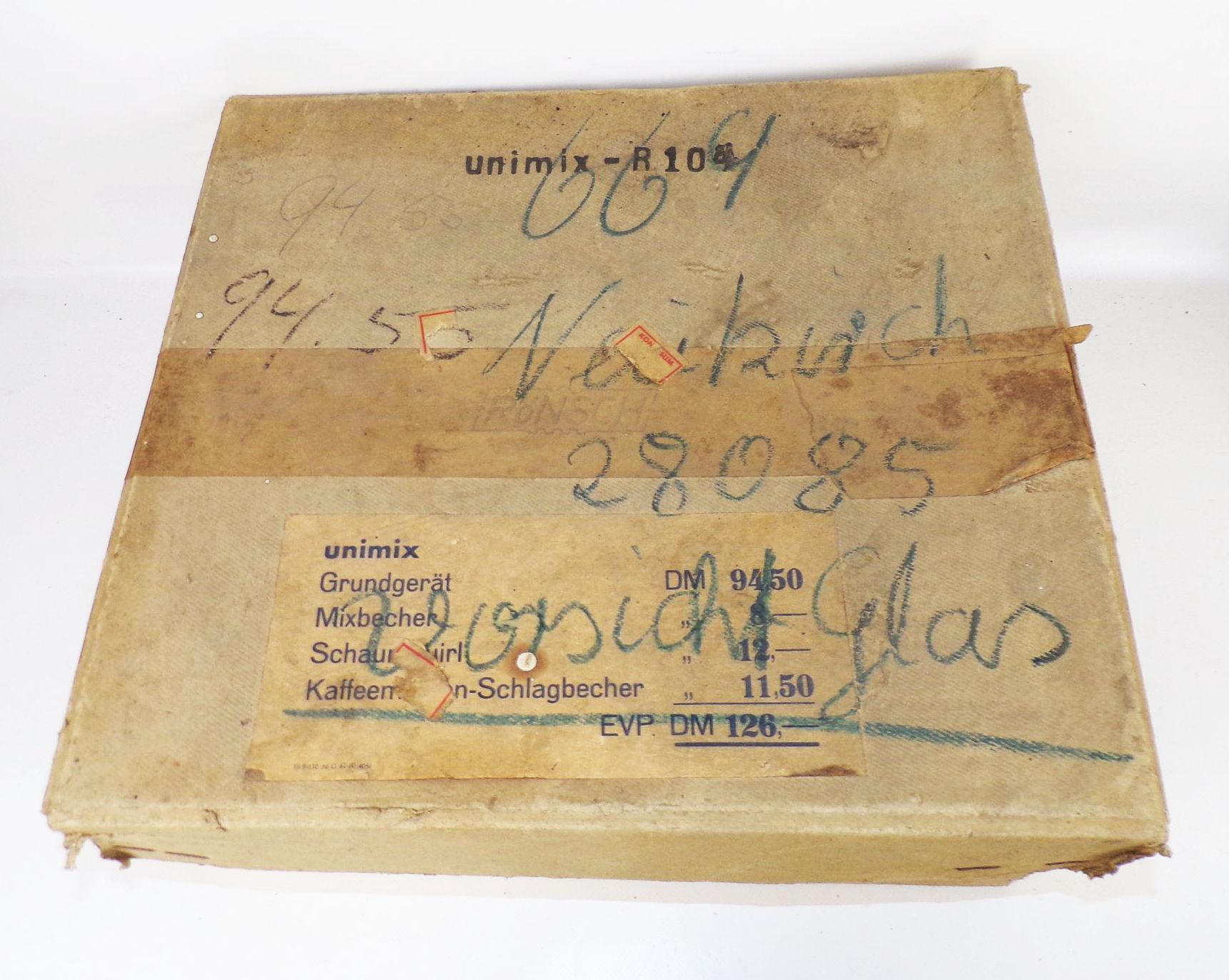 DDR Unimix 104 Rönsch Universal Küchengerät OVP 1959 Mixer 