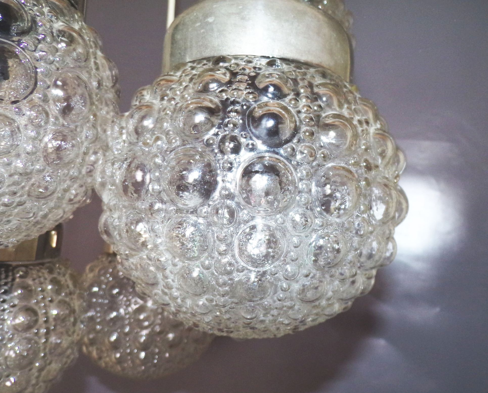 Kaskadenlampe Bubble Glas E27 Deckenleuchte 5er Pendelleuchte