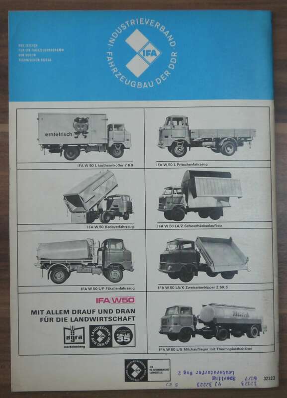Fachtagung IZV Kraftverkehr KFT Zeitswchrift Juni 1970 IFA W 50