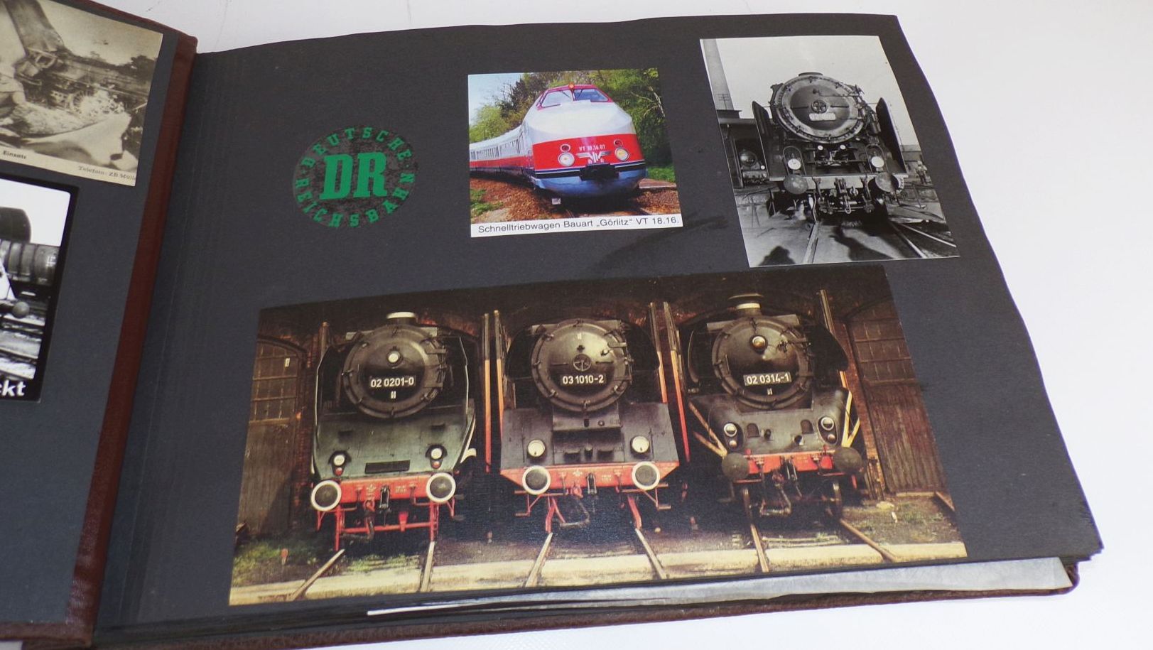 Fotoalbum Eisenbahn DDR Reichsbahn mit 361 Fotos Dampflok 