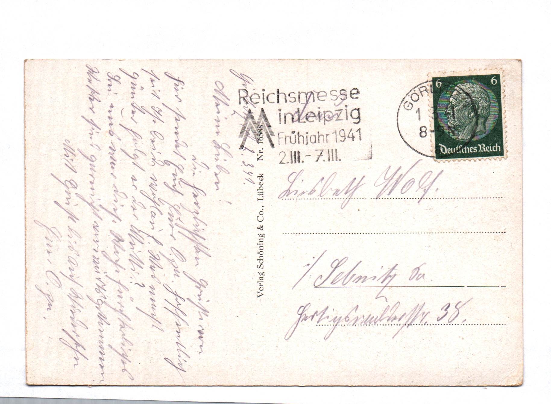 Ak Görlitz – Biesnitz mit Landeskrone 1941 Ak Görlitz – Biesnitz mit Landeskrone 1941