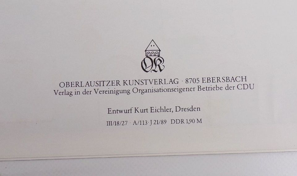 Adventskalender DDR Erzgebirgische Hutzenstube 1987 Oberlausitzer Kunstverlag