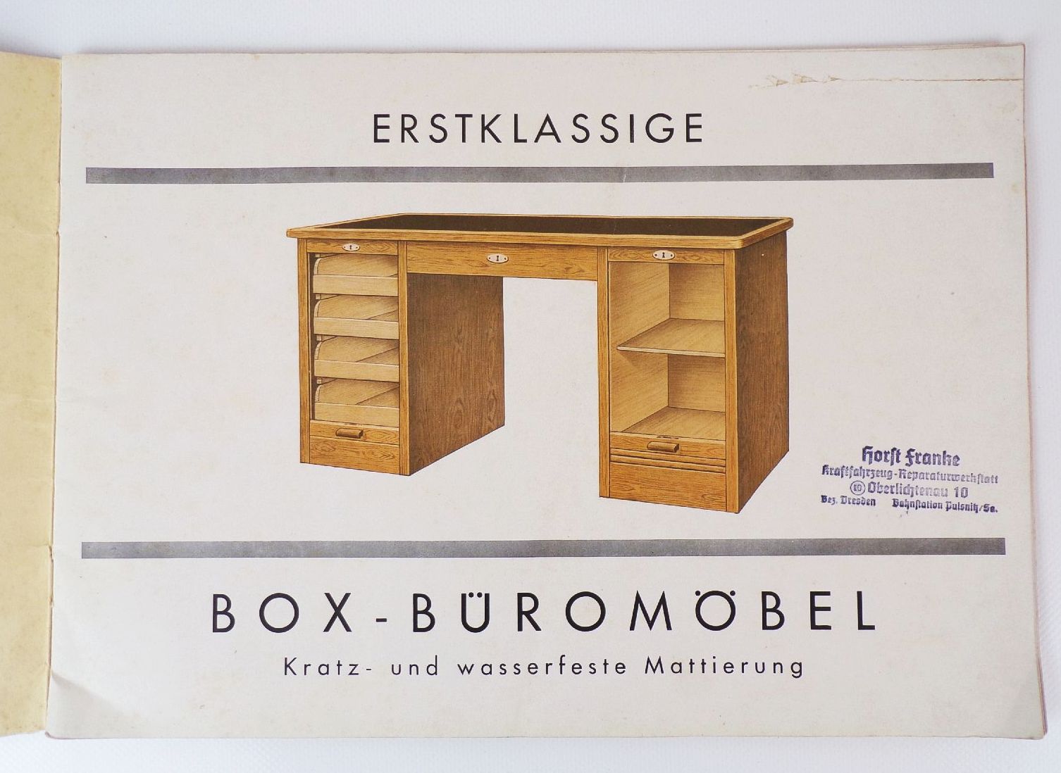 Alter Katalog Büro Möbel 1930 er Rollschränke Büromobeliar 