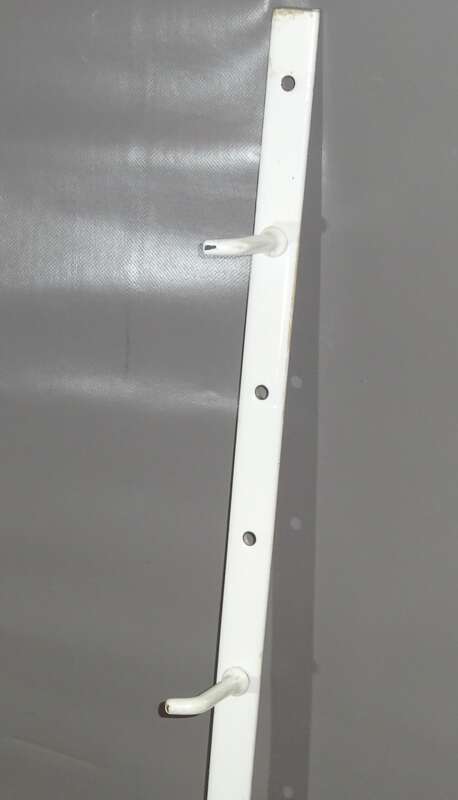 True Vintage Emaille Hakenleiste Garderobe Loft 124 cm !