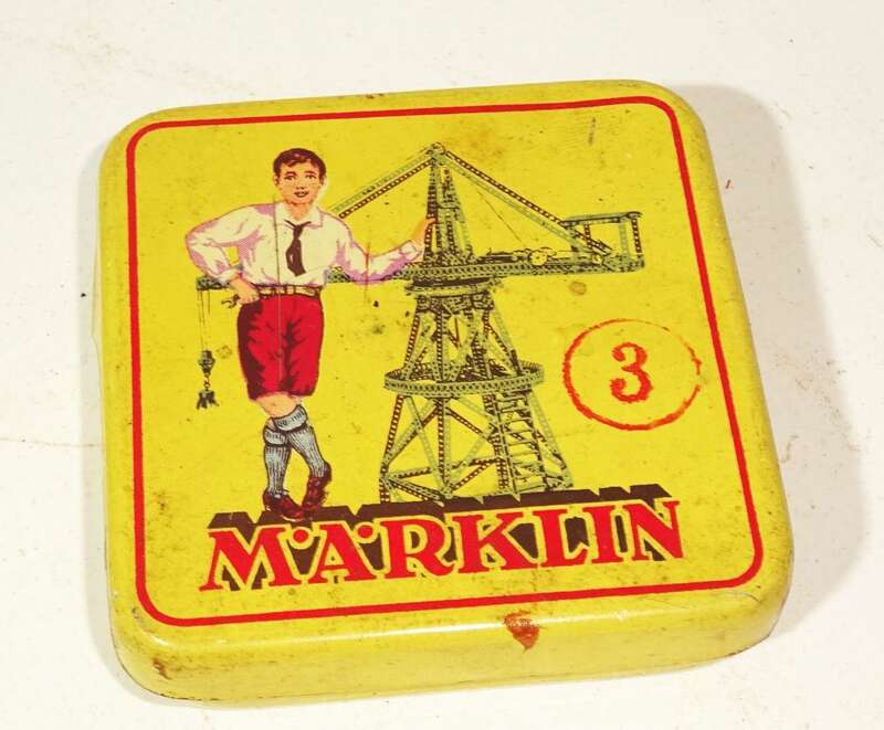 Märklin 3 Blechdose für Metallbaukasten Ersatzdose Blechdose Box