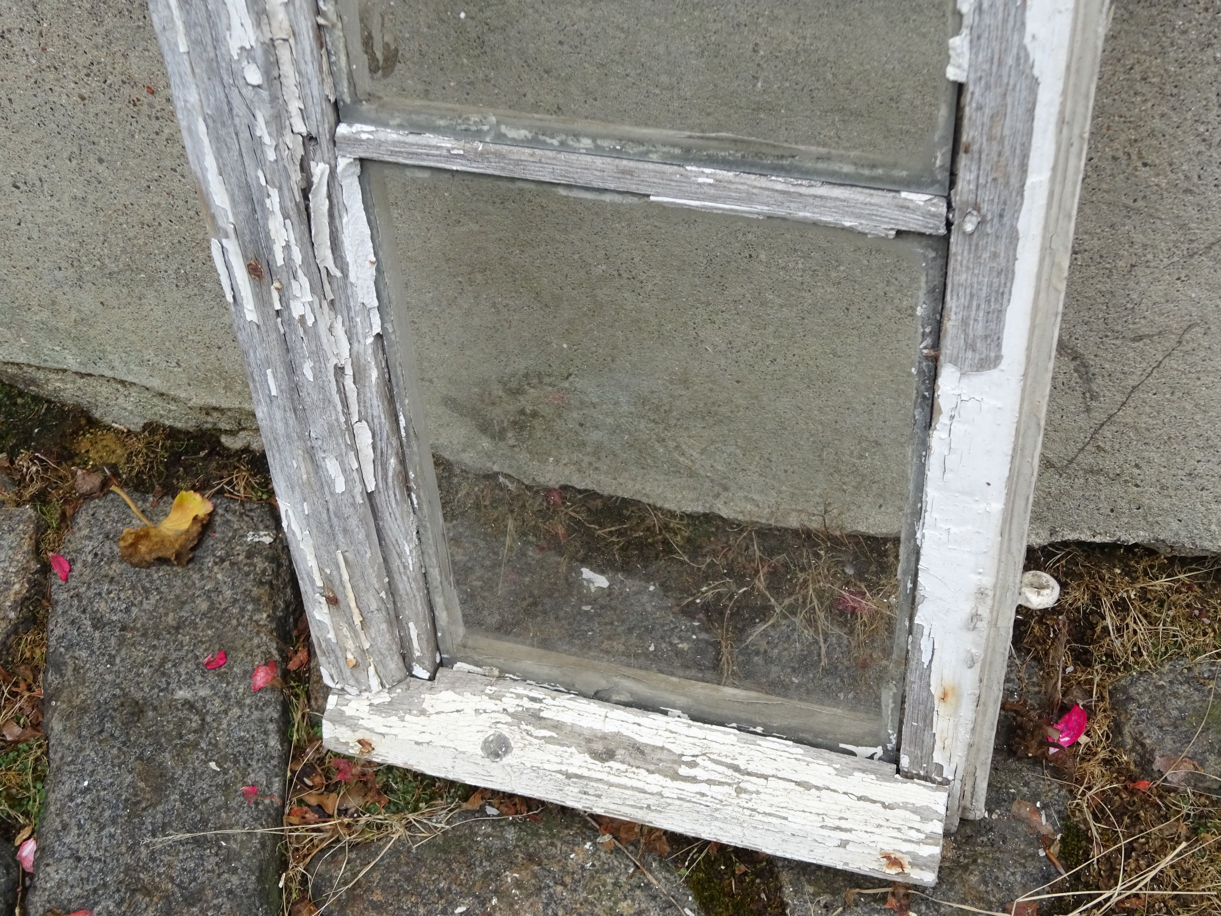 Altes Sprossenfenster Gartendeko Holzfenster Altes Sprossenfenster Gartendeko Holzfenster