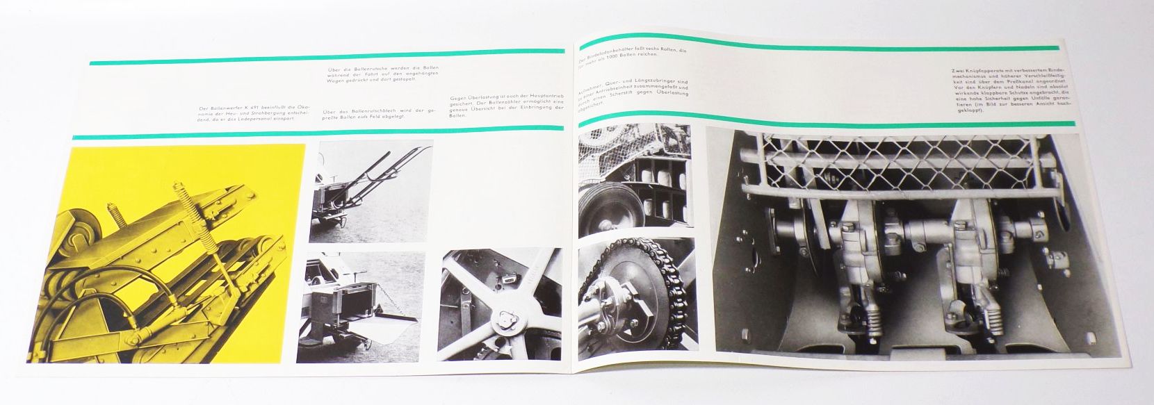 Hochdrucksammelpresse K442/1 mit Ballenwerfer K491 Fortschritt DDR 1969