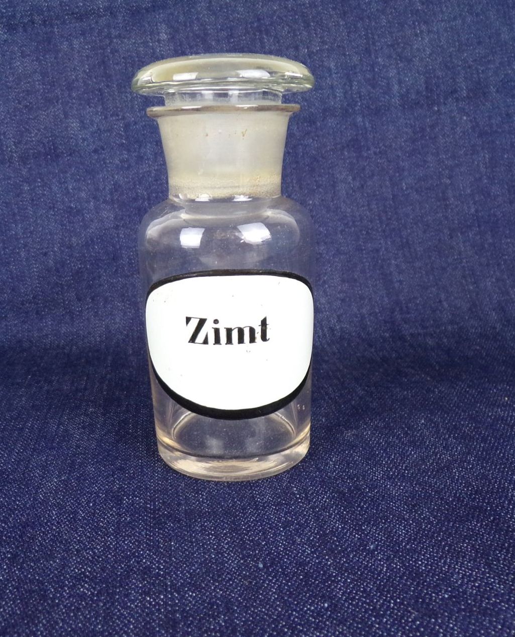Altes Apothekergefäß Zimt Vorratsgefäß Apothekerflasche 100 ml Glas 