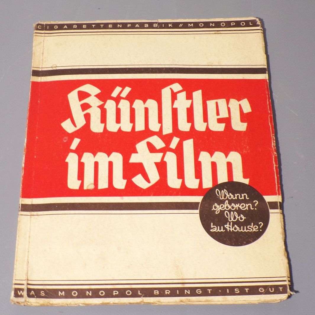Altes Sammelbilderalbum Künstler im Film 1930er Monopol Dresden