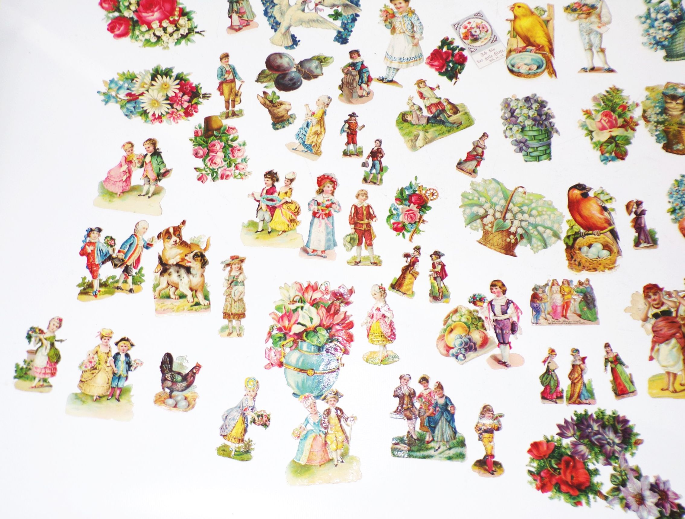 Konvolut alte Oblaten Religionsbilder Stammbuchbilder