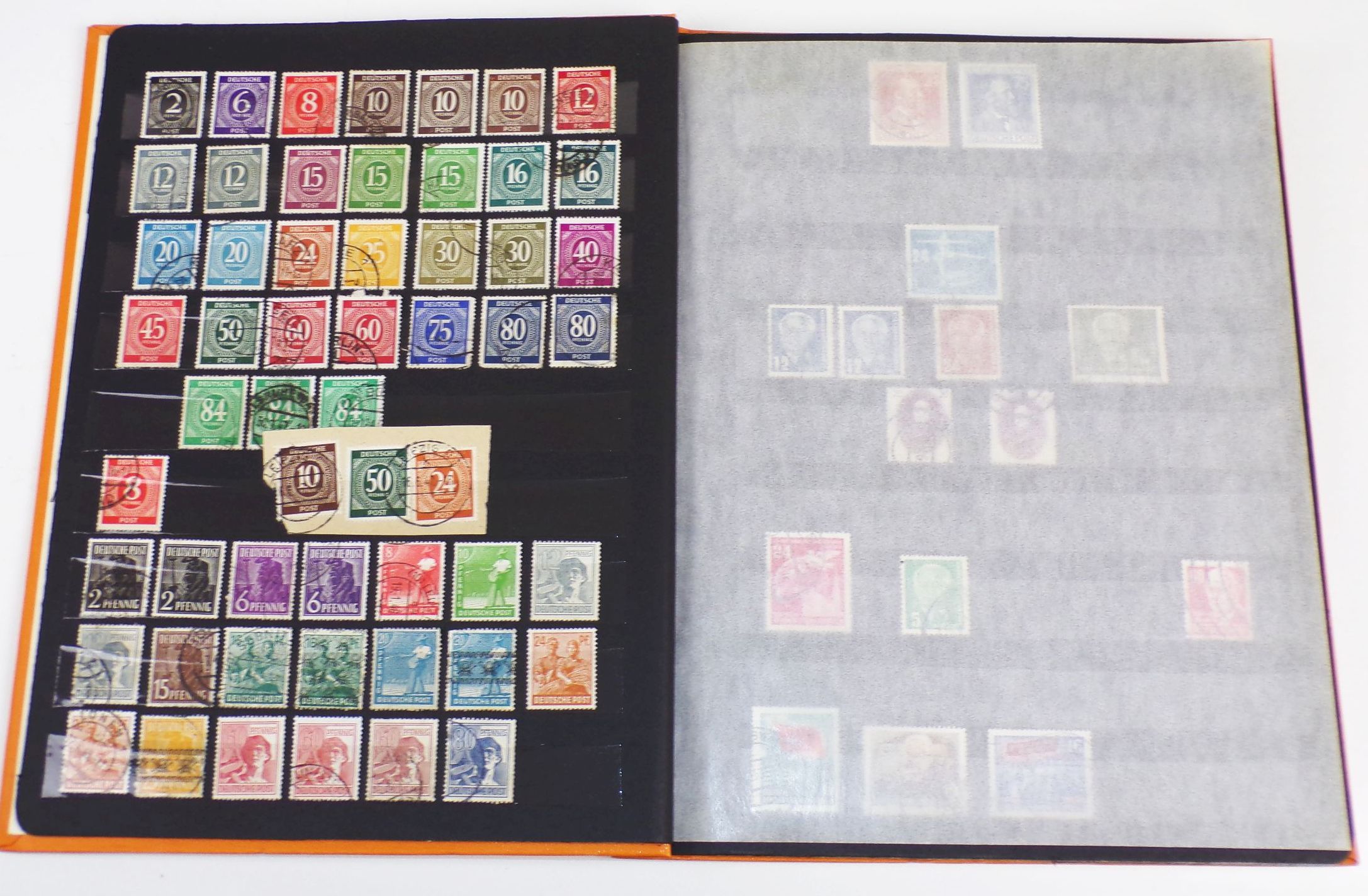 Briefmarken Sammlung Schwerpunkt DDR wenig BRD kaum Ausland 31 Alben 