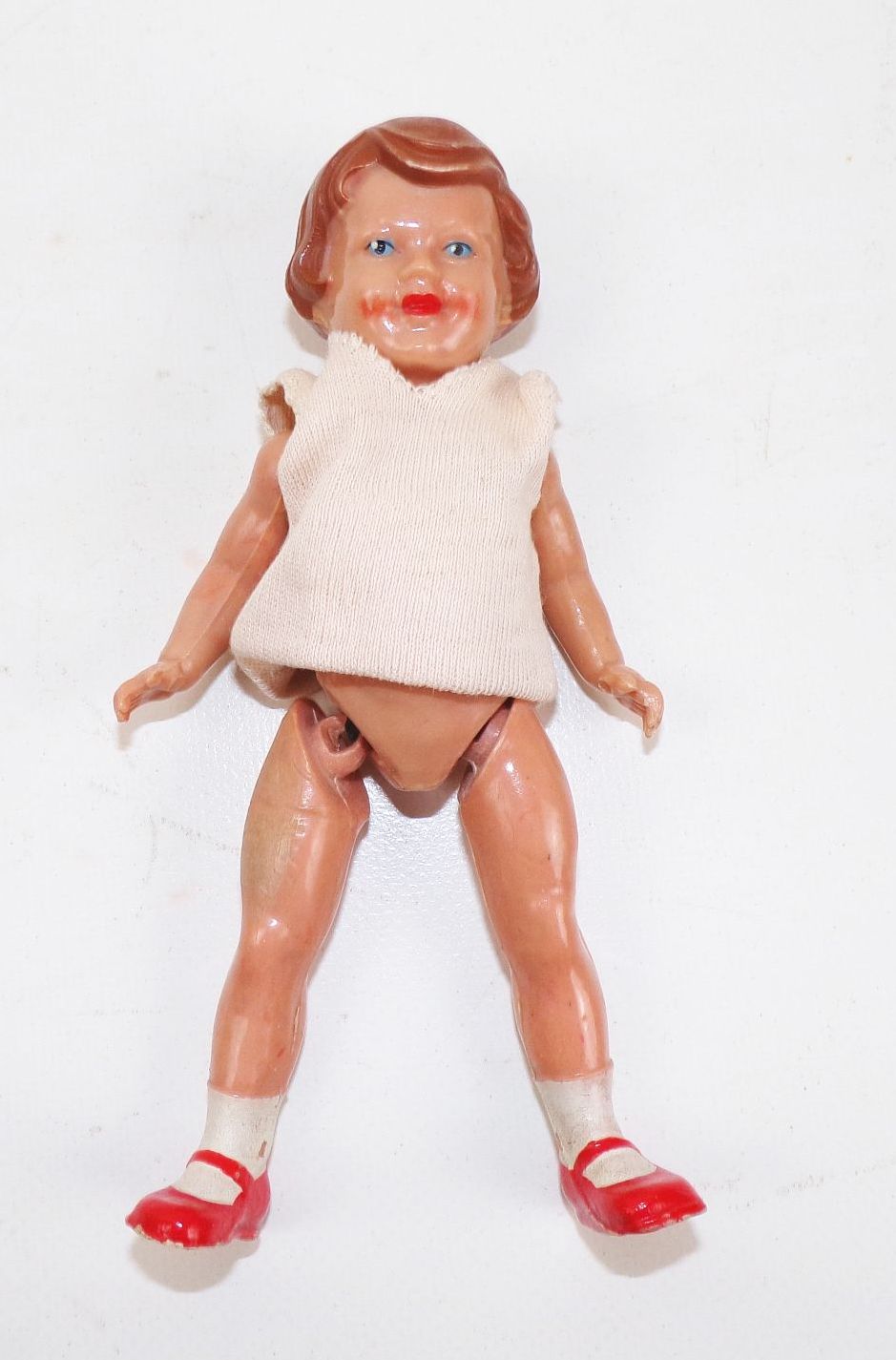 Alte Ari 1014 Puppe Puppenstube Puppenhaus um 1950