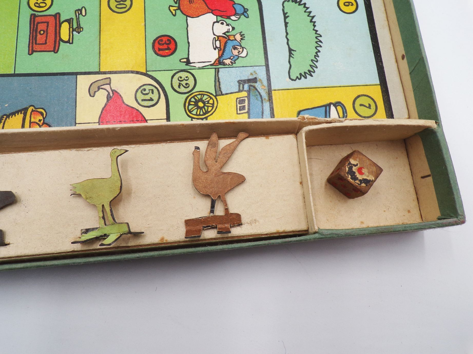 Gänsespiel Scholz Mainz Brettspiel um 1930 Gänsespiel Scholz Mainz Brettspiel um 1930