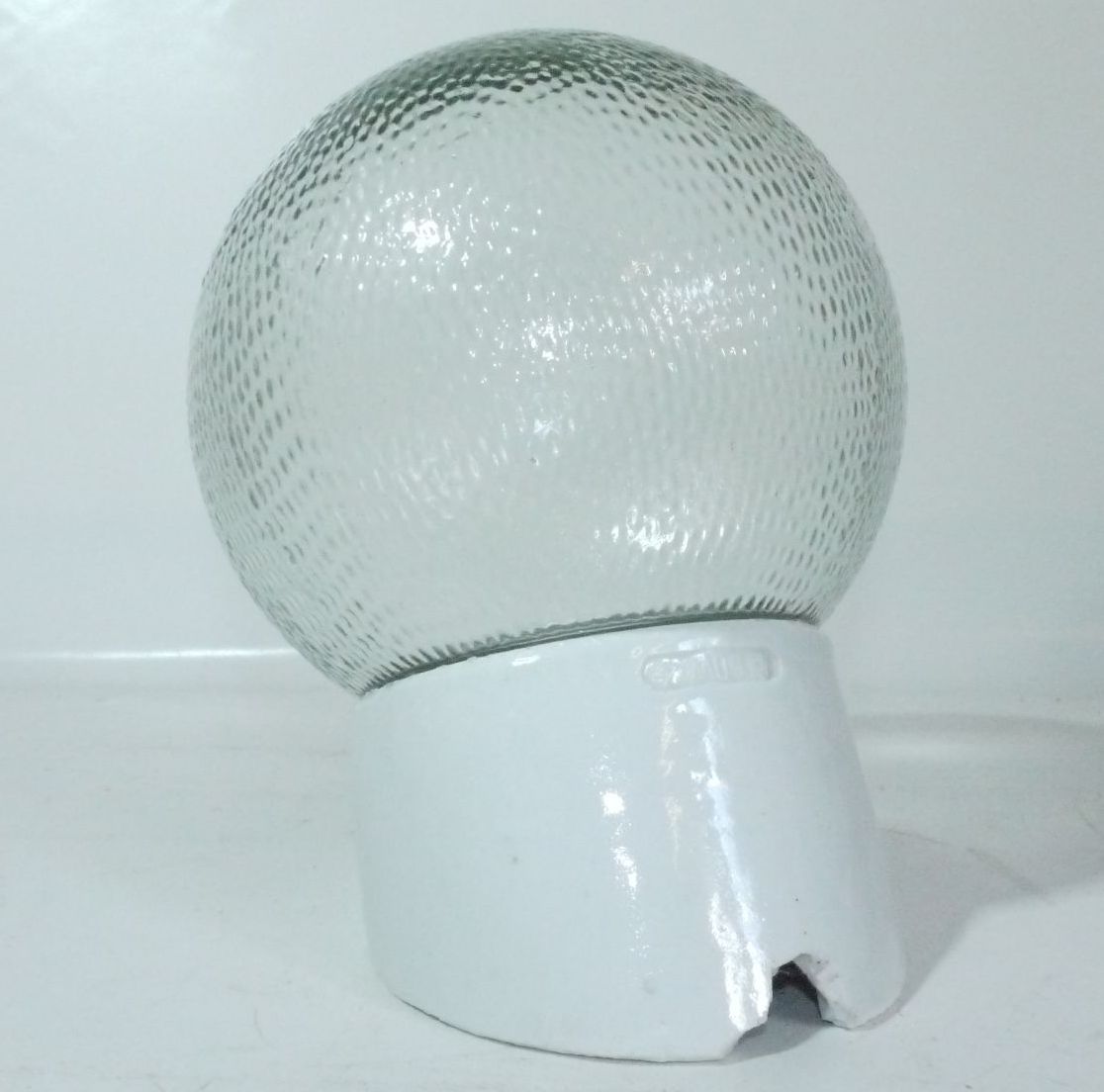 Glas Lampenschirm altes Lampenglas transparent Ersatzglas