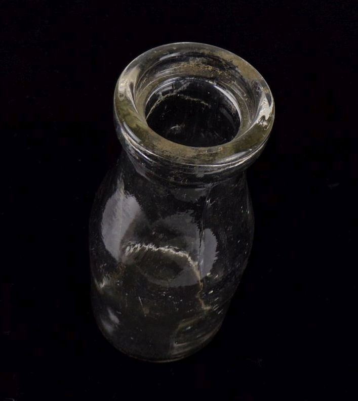 Alte Glasflasche transparent Antik Glas Fläschchen Deko Vintage Alte Glasflasche transparent Antik Glas Fläschchen Deko Vintage