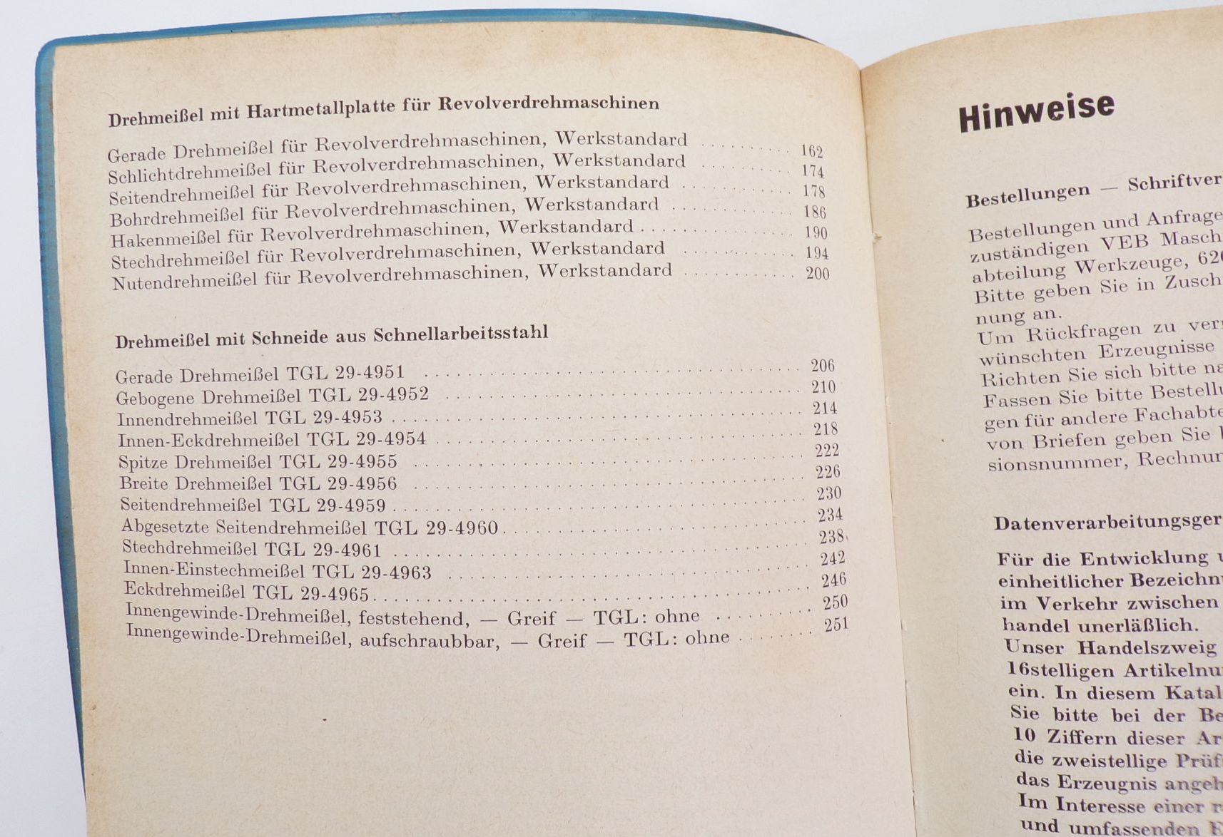 Drehmeißel Staatliches Maschinen Kontor Berlin DDR 1977 Buch Drehmeißel Staatliches Maschinen Kontor Berlin DDR 1977 Buch