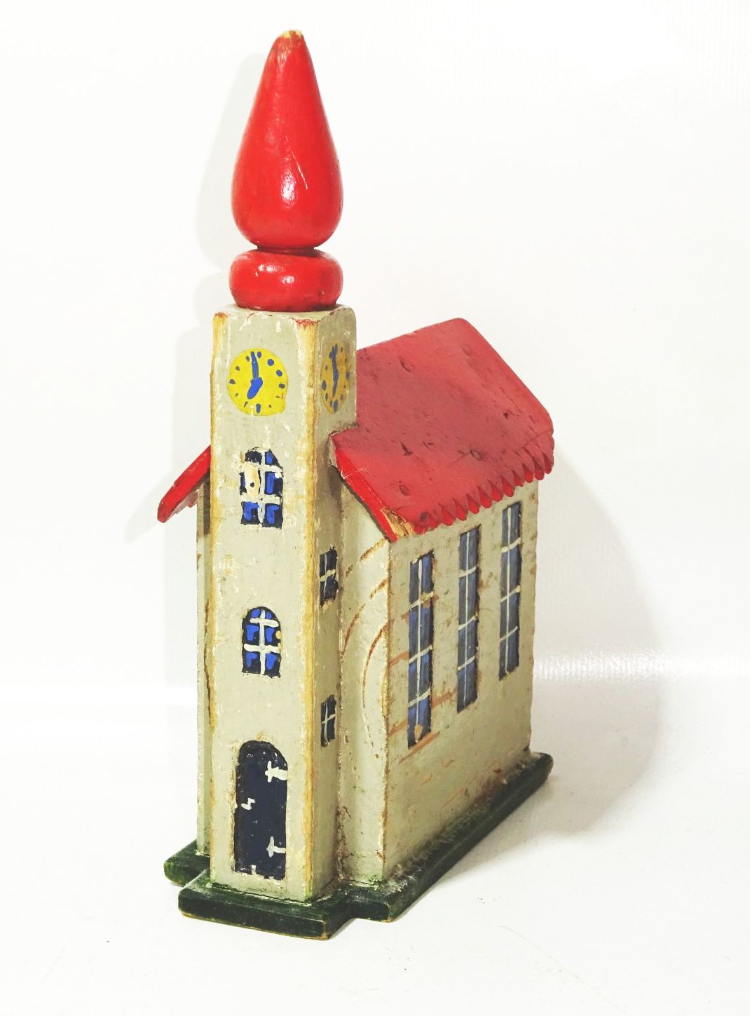 Alte Holz Häuser Kirche Holzhäuser Spielzeug Taubenhaus Modellbau Deko 