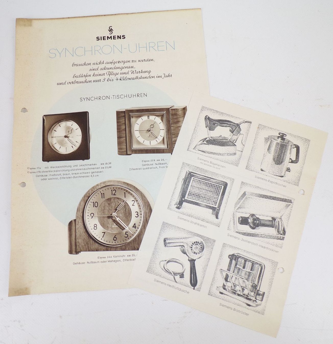 Siemens und Halske Konvolut Prospekte Werbung Elektrotechnik Radio 1929