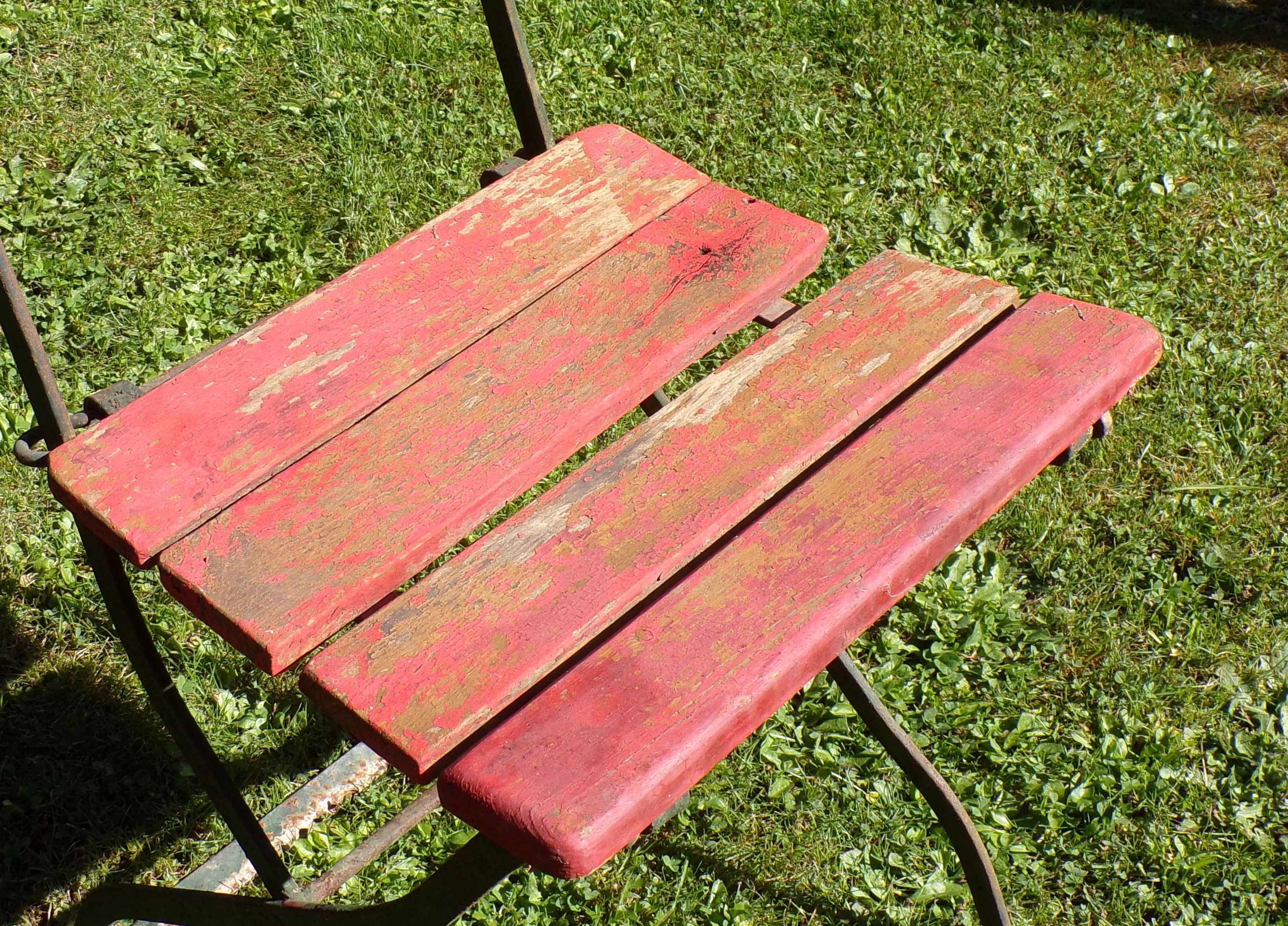 Alter Klappstuhl Biergartenstuhl Gartenstuhl Vintage Deko 