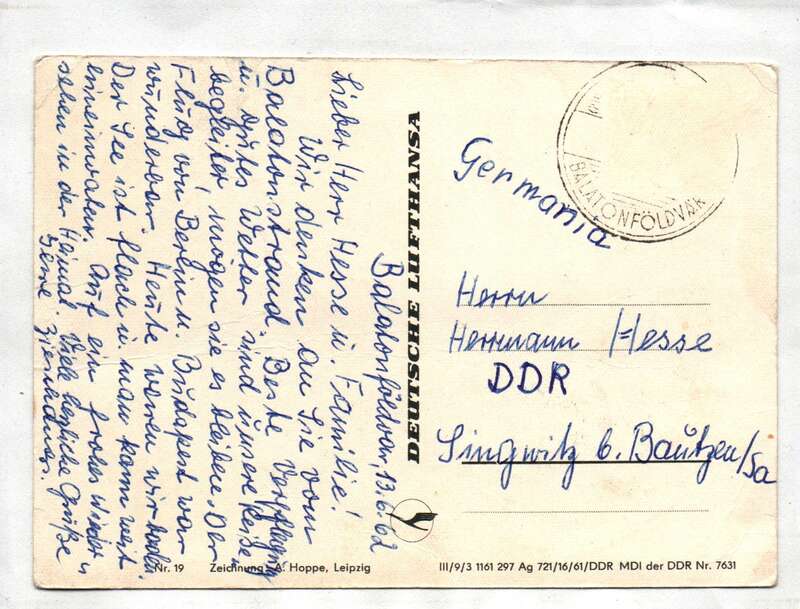Ak Flugstrecke Berlin - Budapest – Berlin 1962