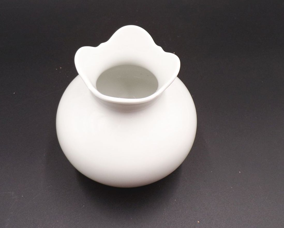 Meissen Vase Weiß klein 11 cm