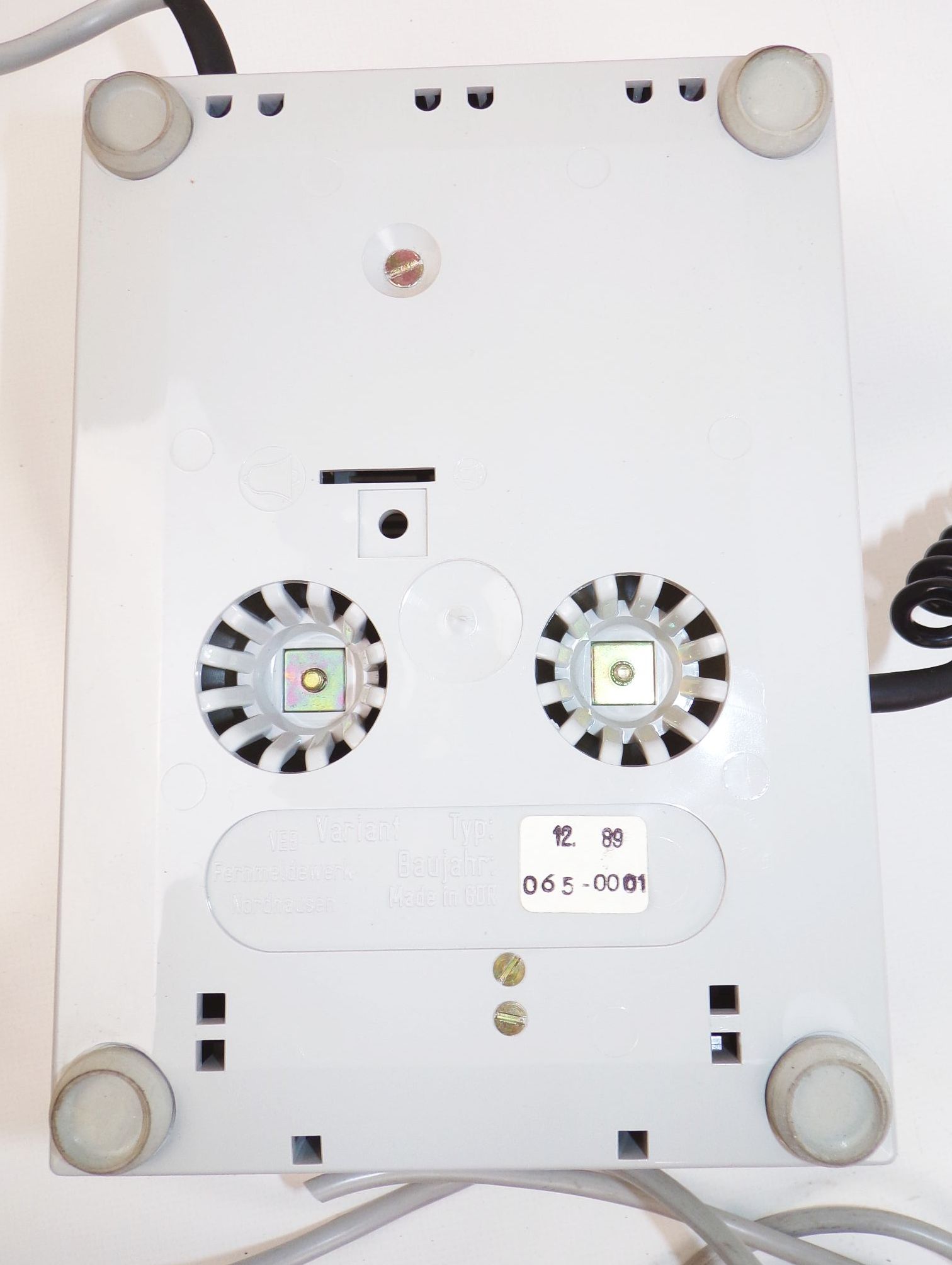 Altes DDR Telefon Wählscheibe Unbenutzt Grau NOS Vintage 