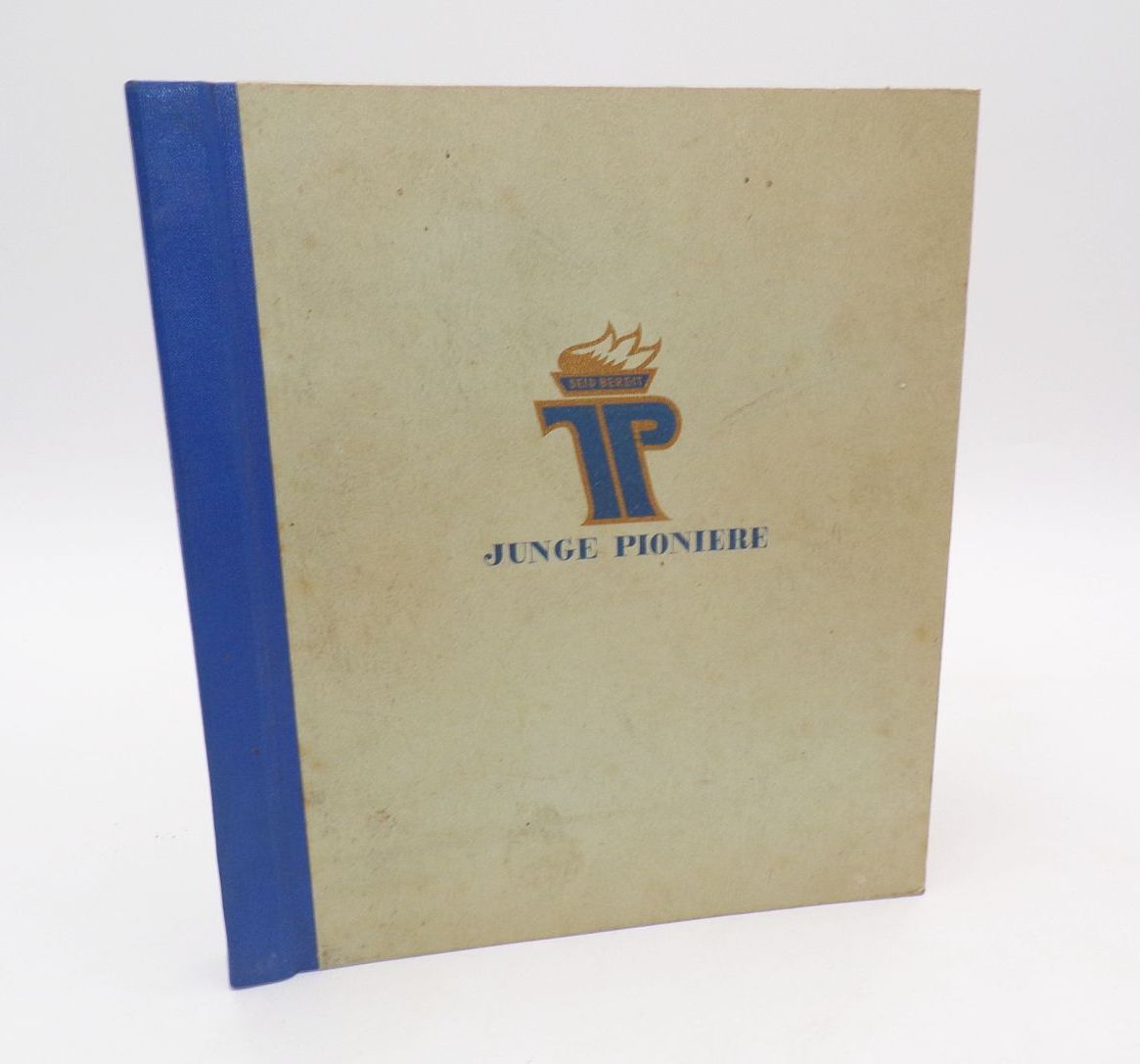 Altes Sammelbilderalbum Junge Pioniere 1957 VEB Volkskunstverlag Reichenbach