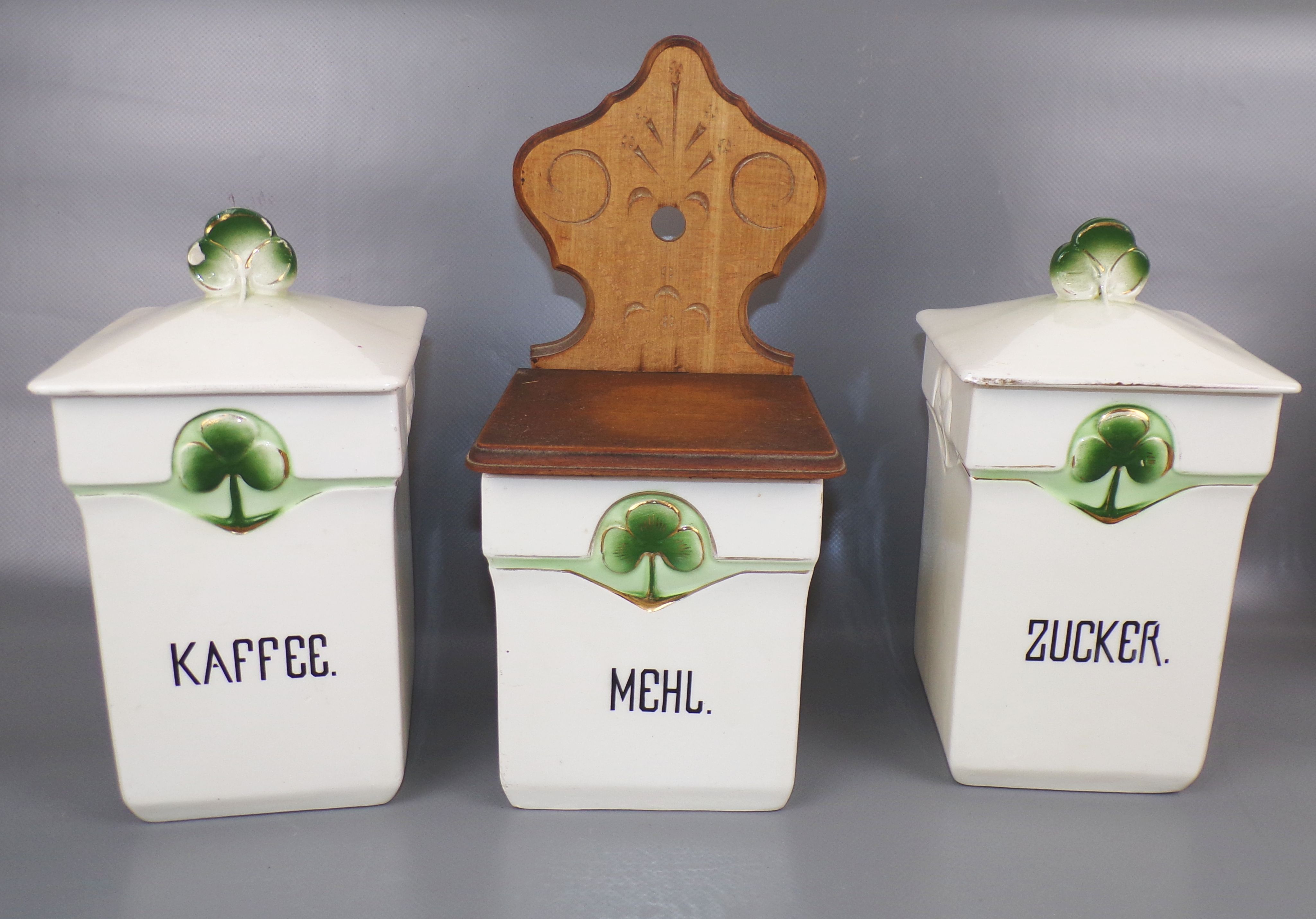 Jugendstil Gewürzdosen Set Trockenwaren Dose Rhein Porzellan Vorratsdosen