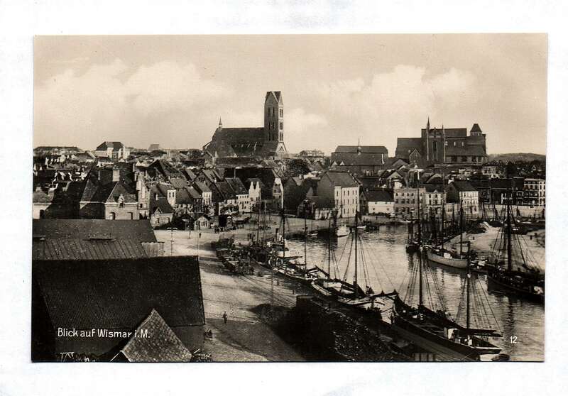 Ak Blick auf Wismar Foto Postkarte