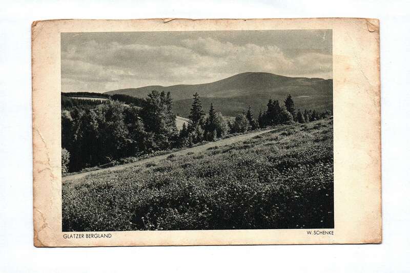 Postkarte Glatzer Bergland W. Schenke Kupfertiefdruck Ansichtskarte