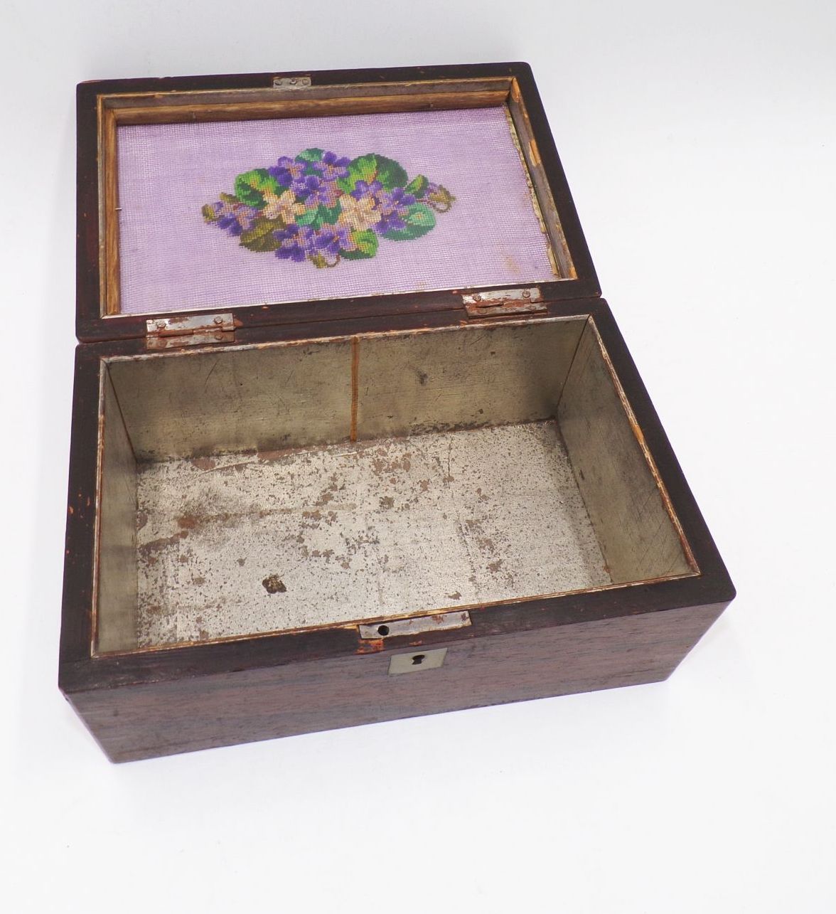 Alte Zigarren Kiste Perlmutt Intarsien Box Behälter Schatulle um 1910